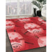 Machine Washable Transitional Red Rug in a Family Room, wshpat3111rd