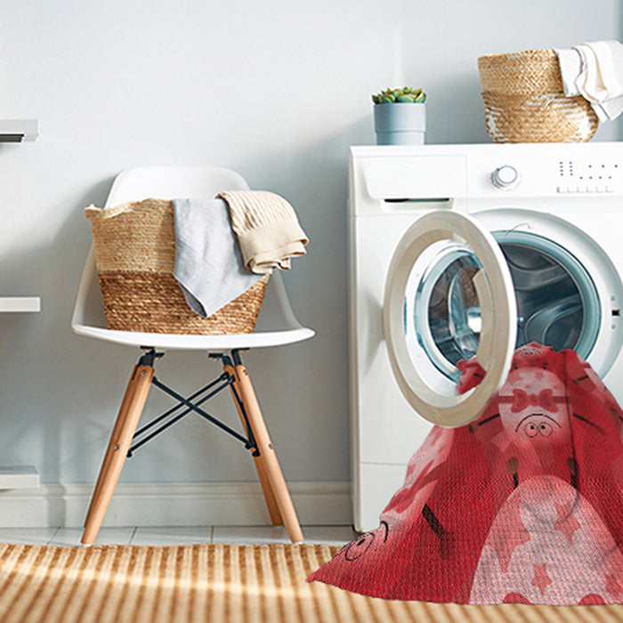 Machine Washable Transitional Red Rug in a Washing Machine, wshpat3111rd
