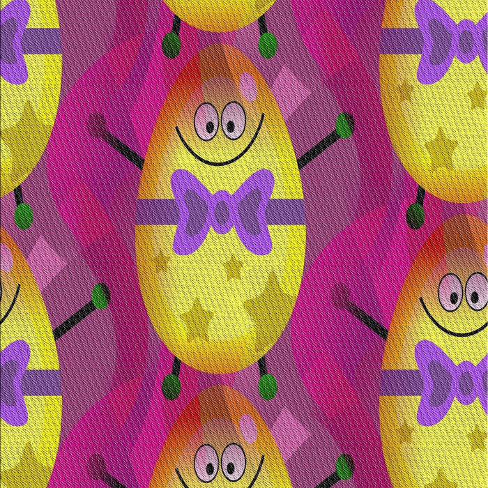 Patterned Violet Red Pink Modern Rug, pat3111