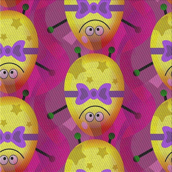 Square Patterned Violet Red Pink Modern Rug, pat3111