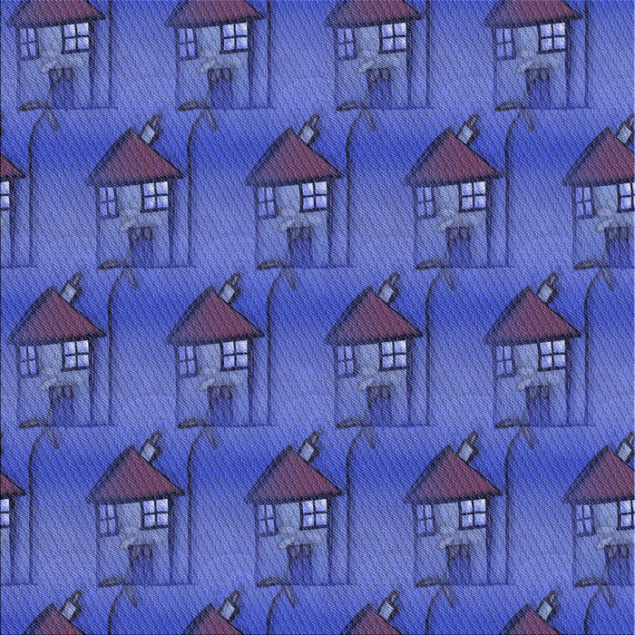 Round Machine Washable Transitional Light Slate Blue Rug, wshpat3112blu