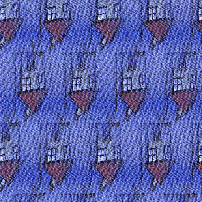 Machine Washable Transitional Light Slate Blue Rug, wshpat3112blu