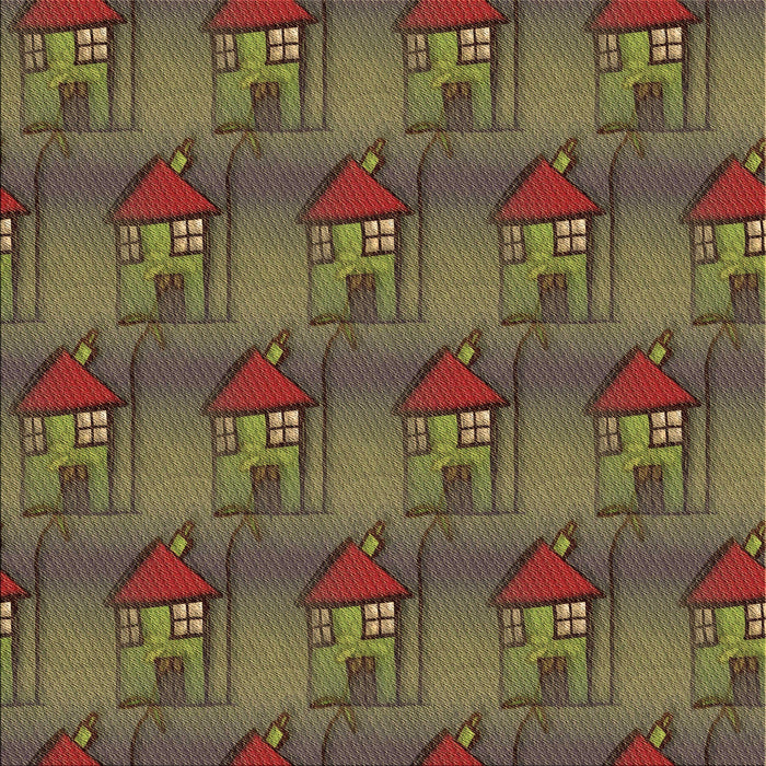 Round Machine Washable Transitional Hazel Green Rug, wshpat3112brn