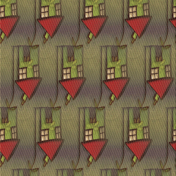 Patterned Hazel Green Rug, pat3112brn