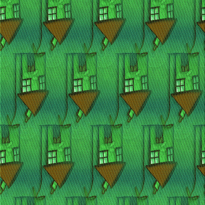 Machine Washable Transitional Neon Green Rug, wshpat3112grn