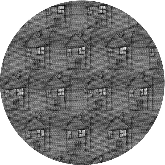 Square Machine Washable Transitional Gray Rug in a Living Room, wshpat3112gry