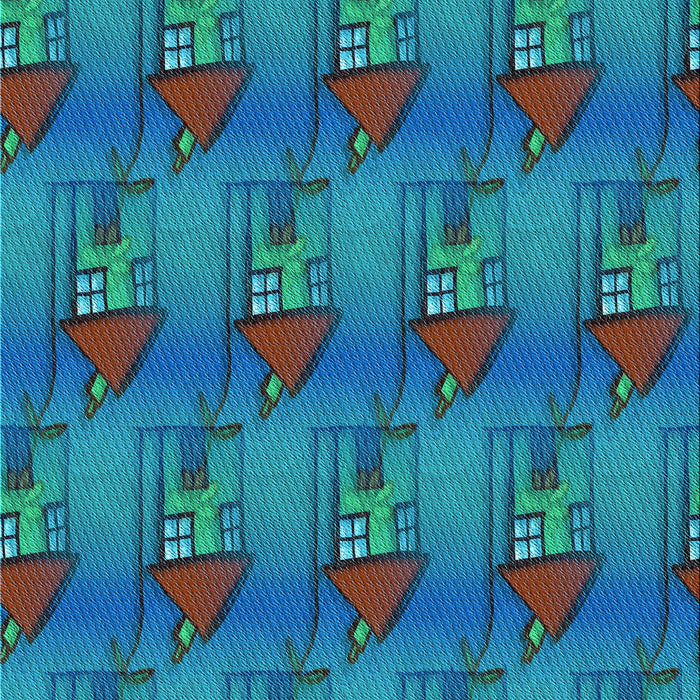 Machine Washable Transitional Dark Turquoise Green Rug, wshpat3112lblu