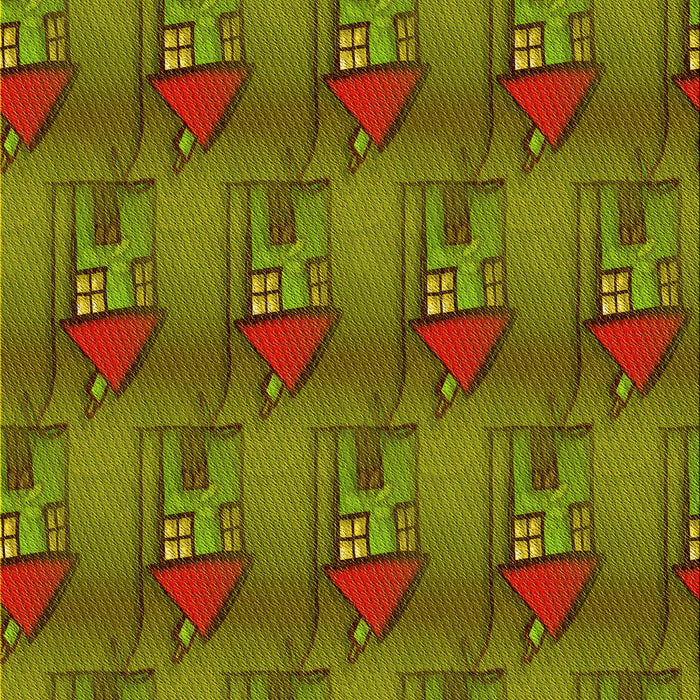 Patterned Pistachio Green Rug, pat3112yw