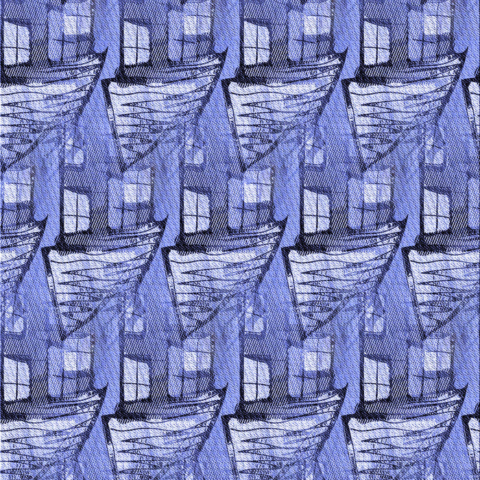 Patterned Sky Blue Rug, pat3113blu