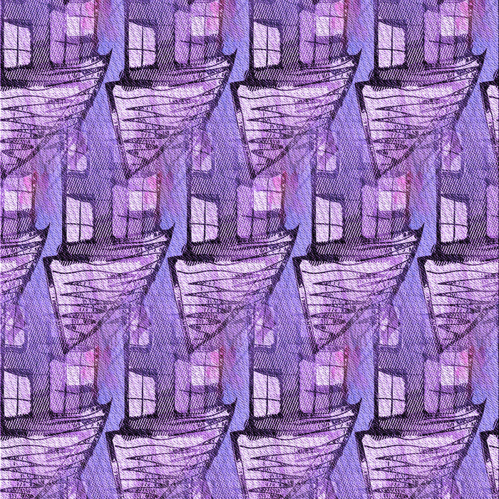 Machine Washable Transitional Bright Lilac Purple Rug, wshpat3113pur