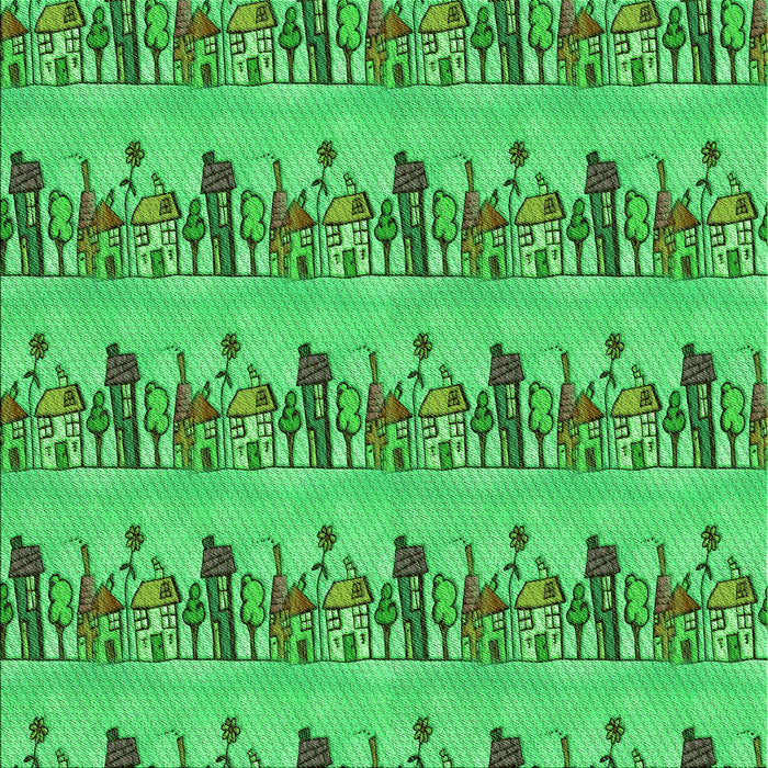 Round Patterned Forest Green Rug, pat3114grn