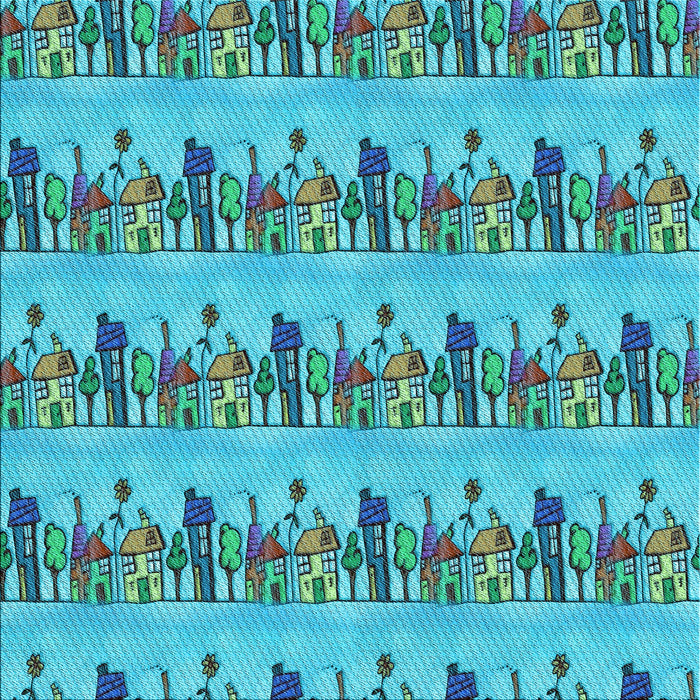 Round Machine Washable Transitional Deep-Sea Green Rug, wshpat3114lblu