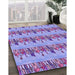 Machine Washable Transitional Purple Violet Purple Rug in a Family Room, wshpat3114pur