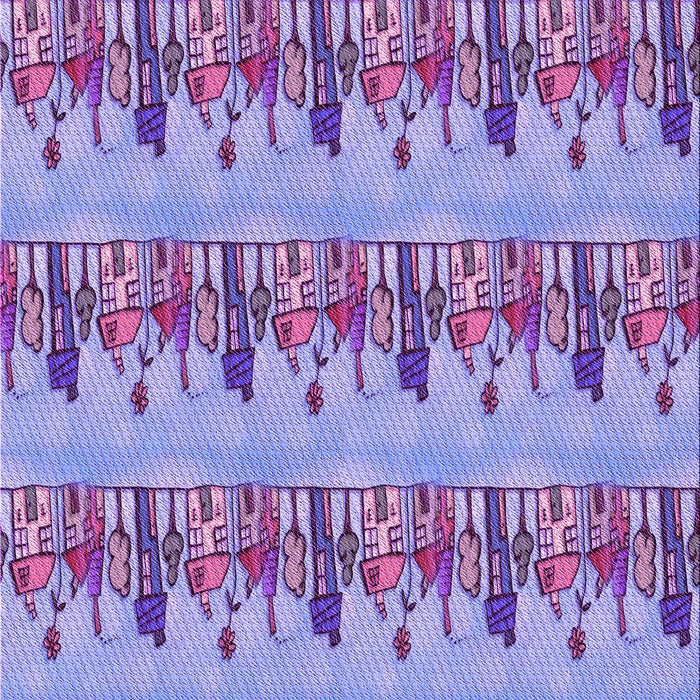 Patterned Purple Violet Purple Rug, pat3114pur