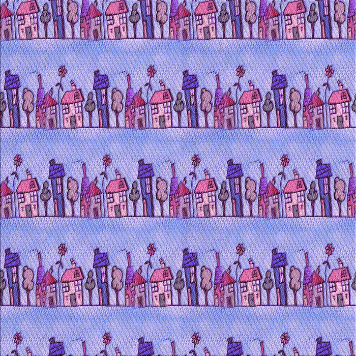 Round Patterned Purple Violet Purple Rug, pat3114pur