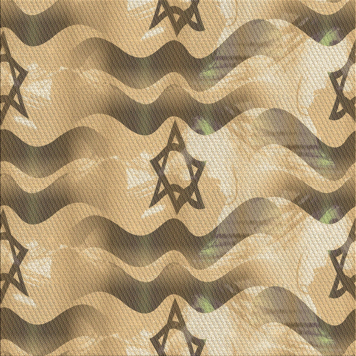 Round Patterned Brown Rug, pat3115brn