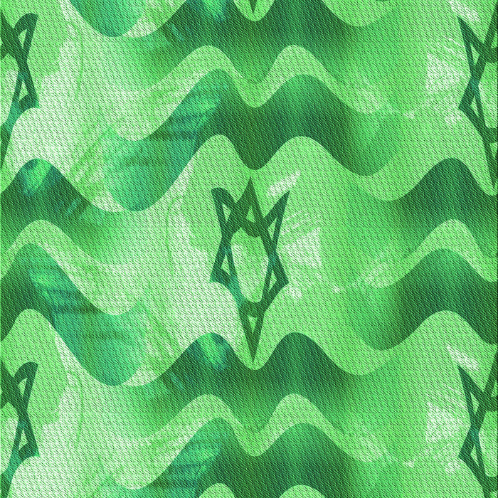 Patterned Green Rug, pat3115grn