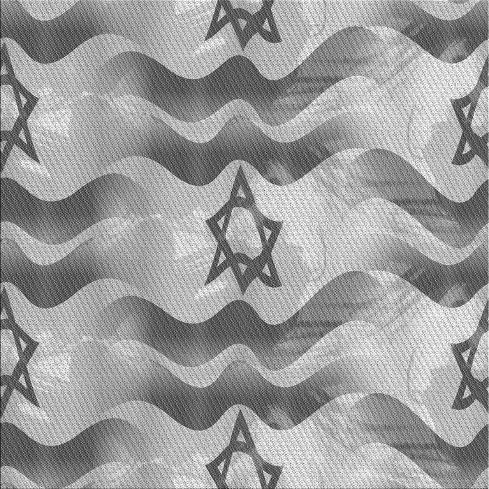 Round Patterned Silver Gray Rug, pat3115gry