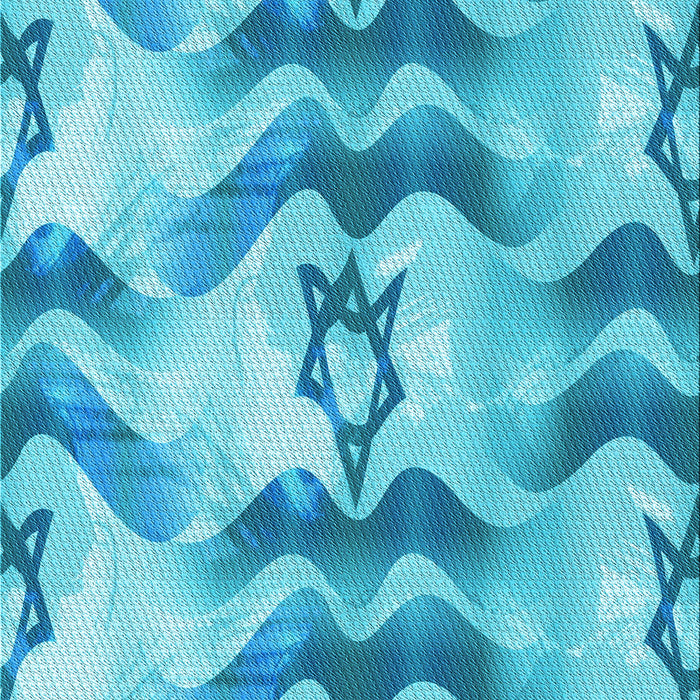 Patterned Deep Sky Blue Rug, pat3115lblu