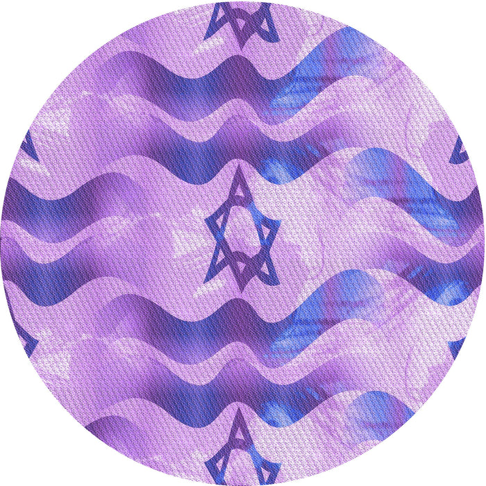 Square Machine Washable Transitional Mauve Purple Rug in a Living Room, wshpat3115pur