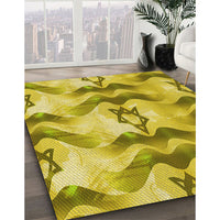 Patterned Yellow Rug, pat3115yw