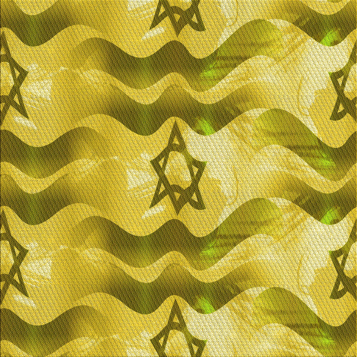 Round Machine Washable Transitional Yellow Rug, wshpat3115yw