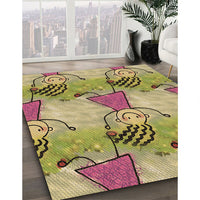 Patterned Sienna Brown Rug, pat3116brn