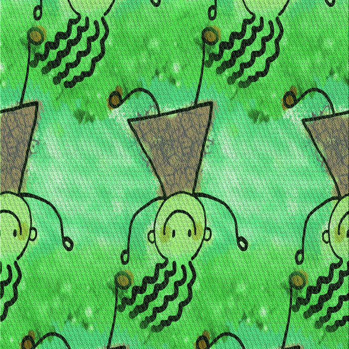 Machine Washable Transitional Dark Lime Green Rug, wshpat3116grn