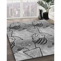 Patterned Cloud Gray Rug, pat3116gry