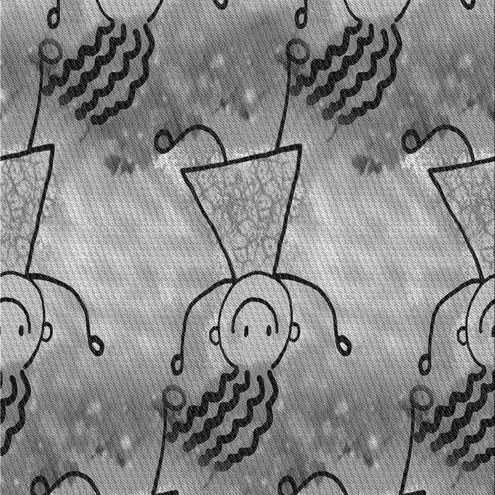 Patterned Cloud Gray Rug, pat3116gry