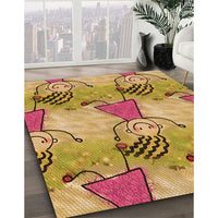 Patterned Orange Rug, pat3116org