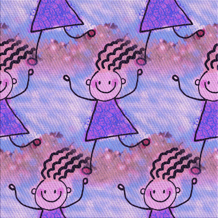 Round Patterned Dark Orchid Purple Rug, pat3116pur