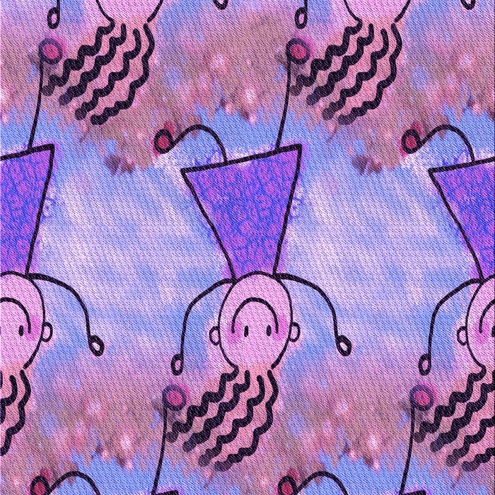 Patterned Dark Orchid Purple Rug, pat3116pur