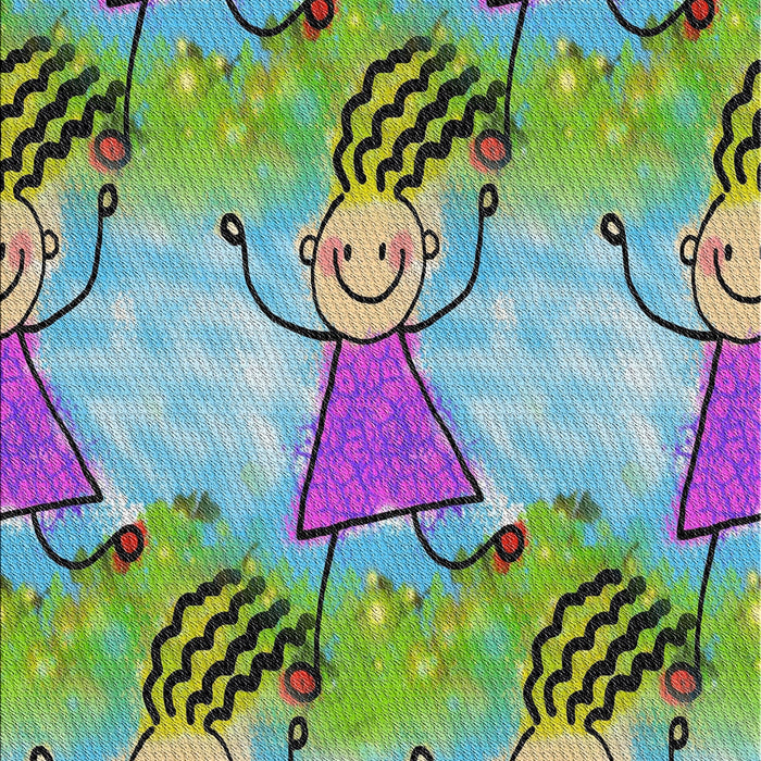 Patterned Purple Novelty Rug, pat3116