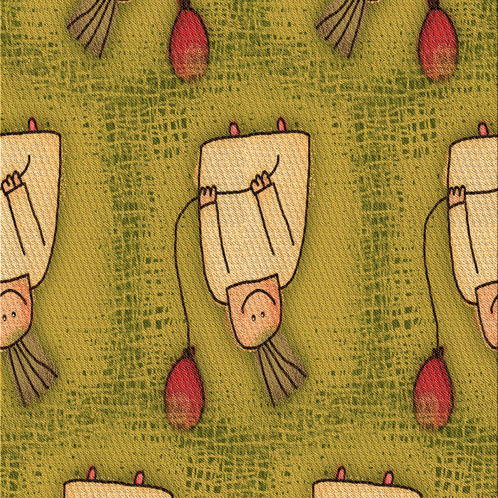 Patterned Yellow Rug, pat3117org