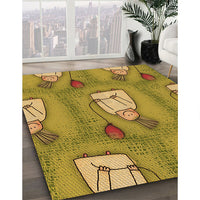 Patterned Yellow Rug, pat3117org