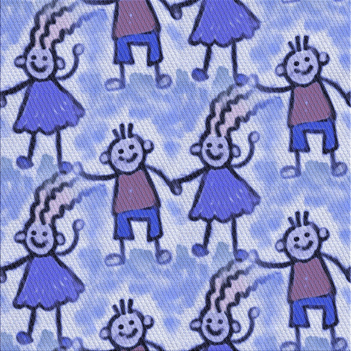 Round Patterned Royal Blue Rug, pat3118blu