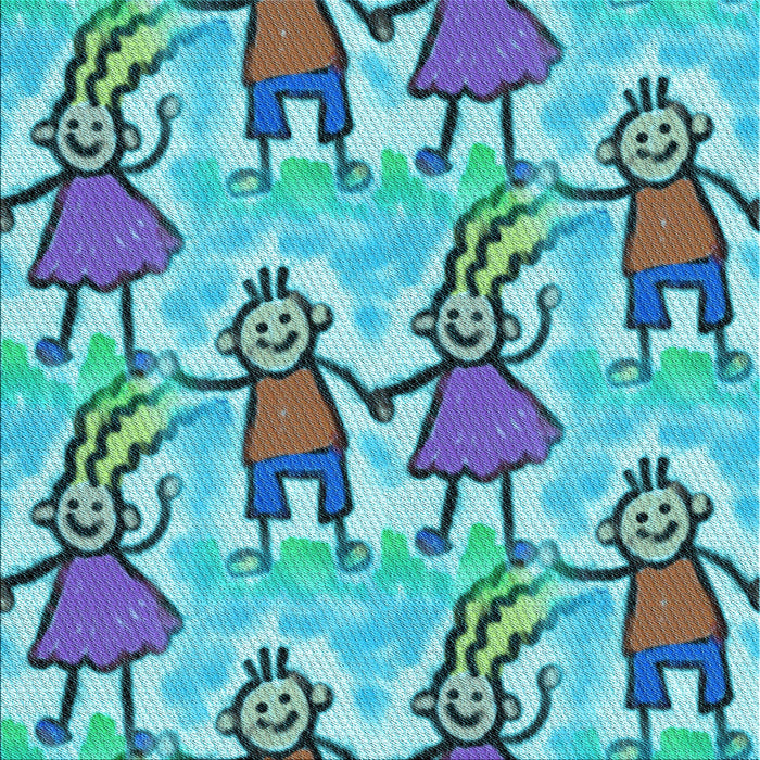 Round Patterned Steel Blue Rug, pat3118lblu