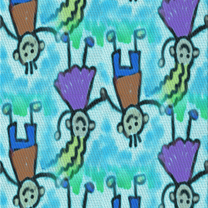 Machine Washable Transitional Steel Blue Rug, wshpat3118lblu