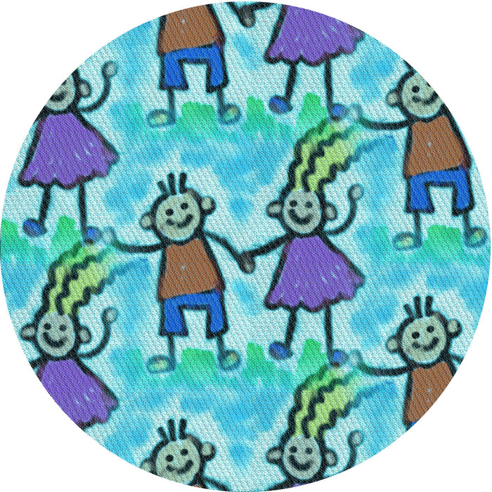 Square Machine Washable Transitional Steel Blue Rug in a Living Room, wshpat3118lblu