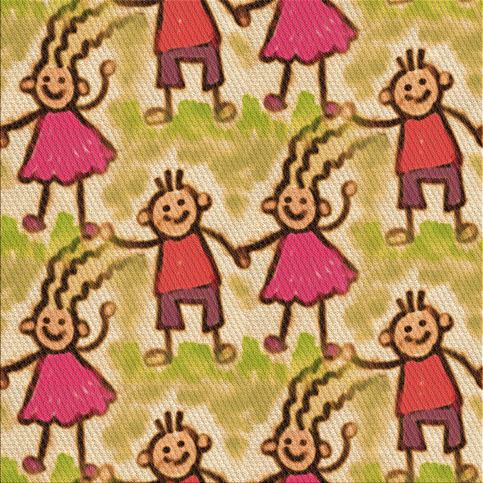 Round Patterned Mahogany Brown Rug, pat3118org