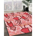 Machine Washable Transitional Pastel Pink Rug in a Family Room, wshpat3118rd