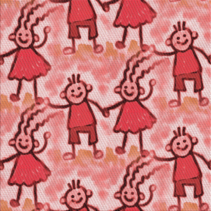 Round Machine Washable Transitional Pastel Pink Rug, wshpat3118rd