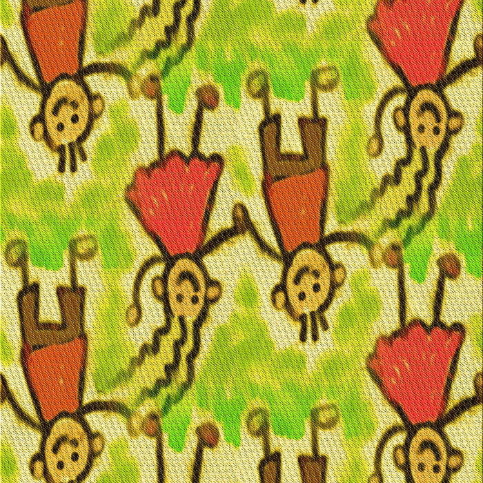 Patterned Dark Bisque Brown Rug, pat3118yw