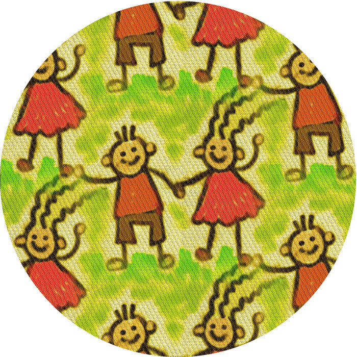 Square Patterned Dark Bisque Brown Rug, pat3118yw