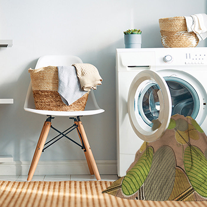 Machine Washable Transitional Sienna Brown Rug in a Washing Machine, wshpat3119brn