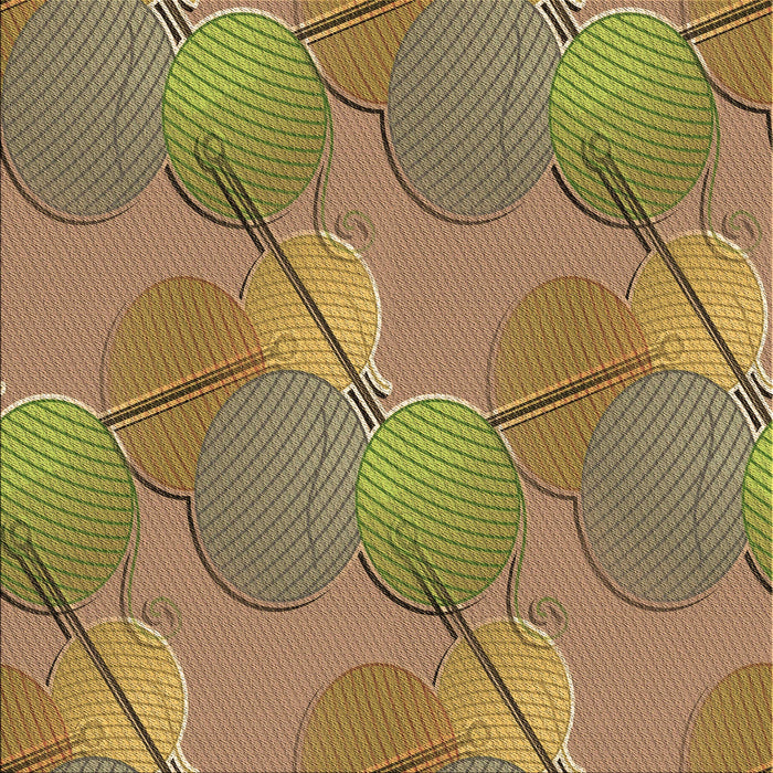 Round Patterned Sienna Brown Rug, pat3119brn