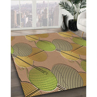 Patterned Sienna Brown Rug, pat3119brn