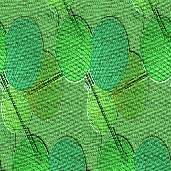 Patterned Neon Green Rug, pat3119grn