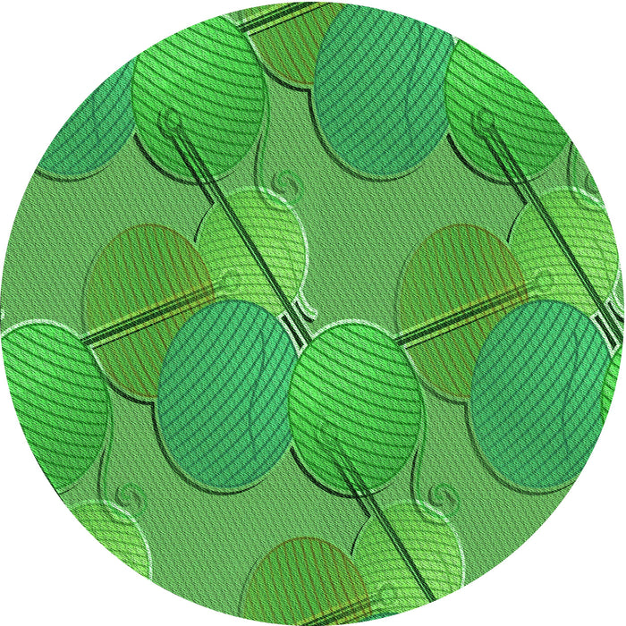 Square Patterned Neon Green Rug, pat3119grn